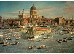 Wentworth - London The Thames with View of the City and St Pauls - 250 Piece Wooden Jigsaw Puzzle