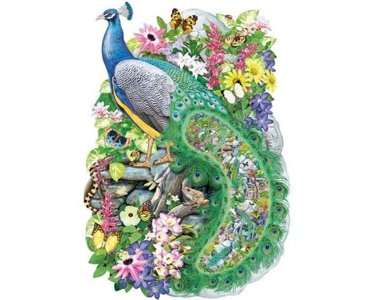 Wentworth - Peacock of India - 250 Piece Wooden Jigsaw Puzzle