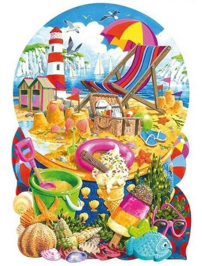 Wentworth - Seaside Snow Globe - 250 Piece Wooden Jigsaw Puzzle