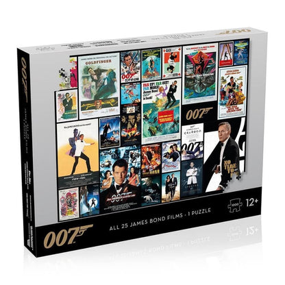 Winning Moves - James Bond Movie Poster - 1000  Piece Jigsaw Puzzle